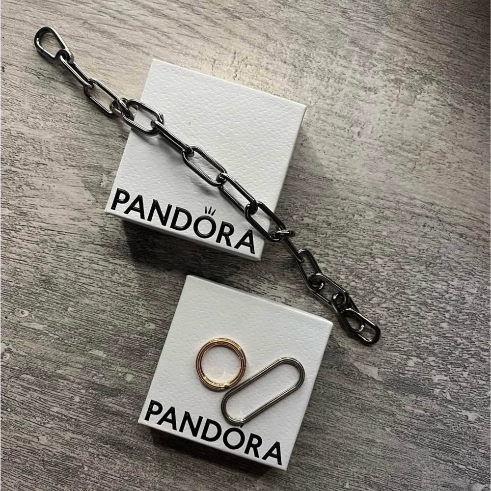 Pandora Silver and Gold Link Bracelet